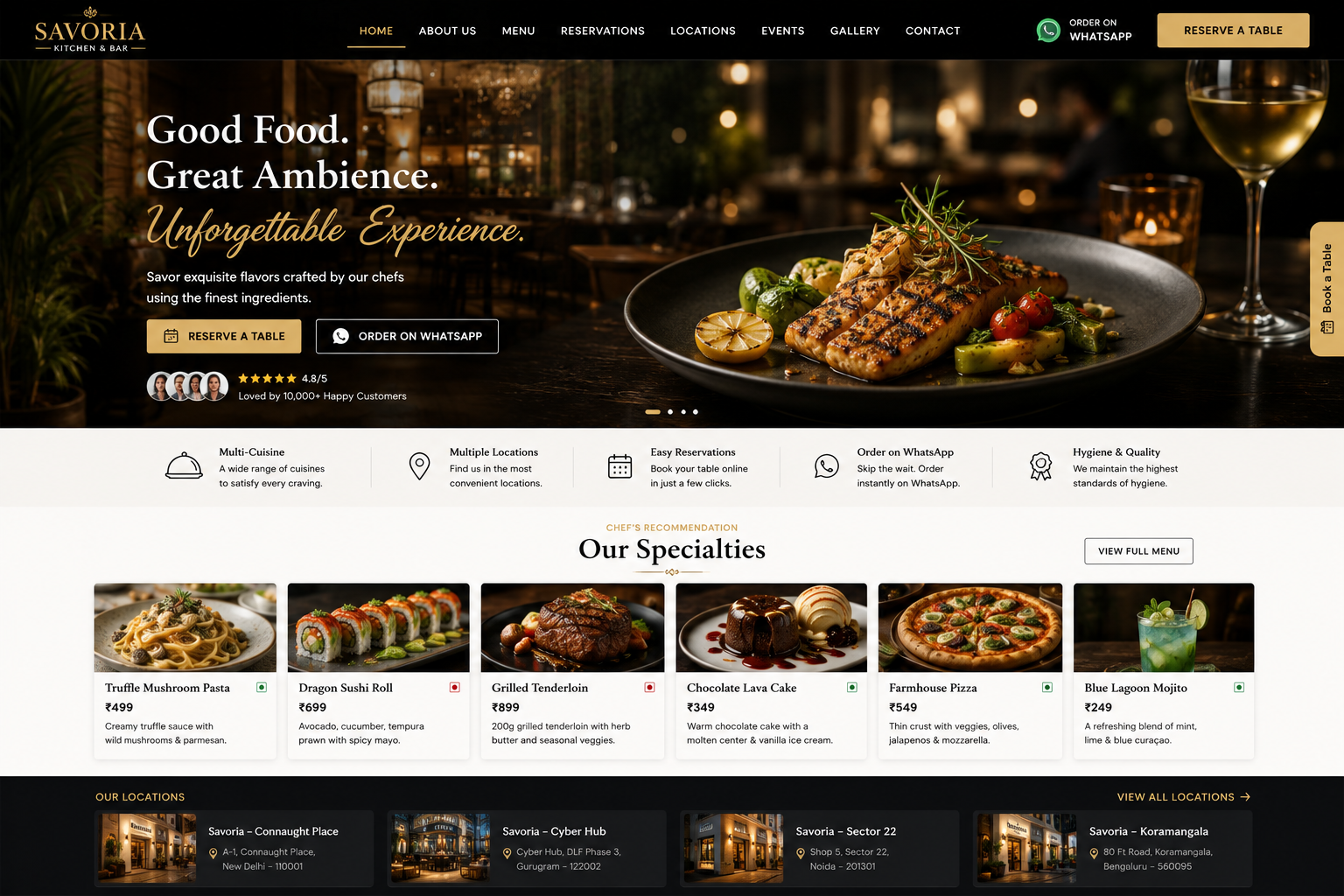 Culinary & Hospitality Experience